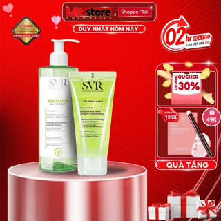 Gel Rửa Mặt SVR SEBIACLEAR Gel Moussant Không Có Xà Phòng, Làm Sạch Và Loại Bỏ Tế Bào Da Chết