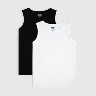 Áo ba lỗ nam TOPGU , Áo tanktop nam co giãn thấm hút cotton gân dày dặn, form regular
