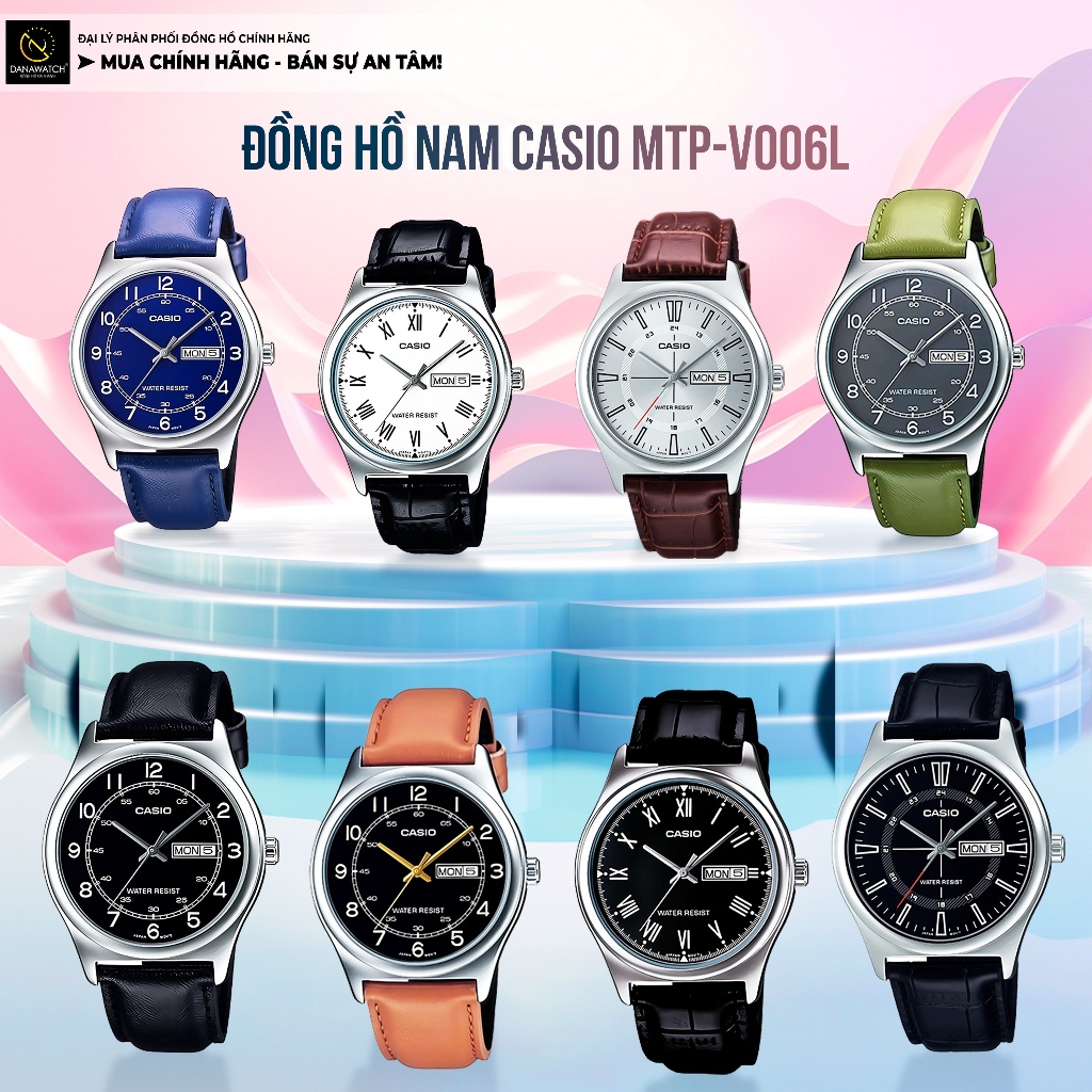 Đồng hồ Nam Casio MTP-V006L-1BUDF – Tặng gói bảo hành 10 năm