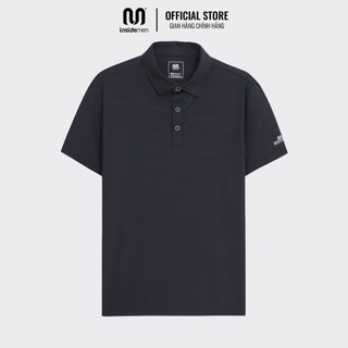 Áo polo nam INSIDEMEN in nổi logo trên tay nam tính thanh lịch sang trọng vải thun lạnh mềm mát thấm hút IPS059S2