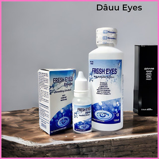 Nước ngâm/ nước rửa lens , nước nhỏ mắt fresh eyes chính hãng | dâuu eyes