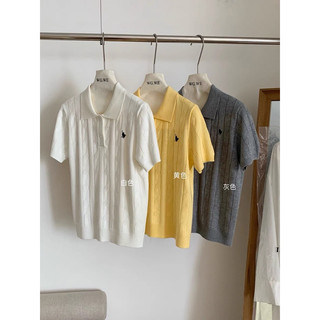 Áo len vặn thừng polo ngựa wgwe qccc