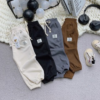 Combo 3 quần dài cho bé mặc thu đông siêu đẹp có chun eo co giãn chất vải tăm len phù hợp các mùa cho bé