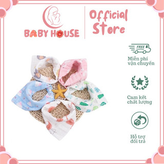 Set 5 yếm xô 6 lớp Organic Paulla Kids cho bé