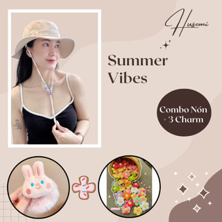  COMBO Mũ bucket nón bucket nữ thêu HUMI HUSOMI – Chất liệu cao cấp chống nắng hiệu quả dễ phối đồ 