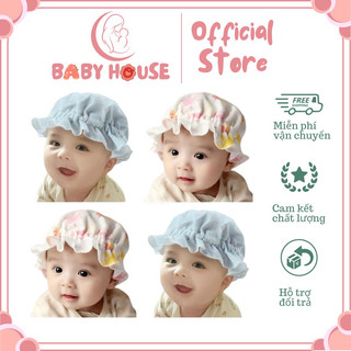 Mũ bèo thun cotton mềm mại cho bé 0-3m