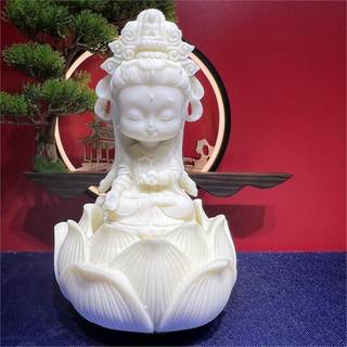 Tượng phật quan âm tọa đài sen mang lại bình an may mắn