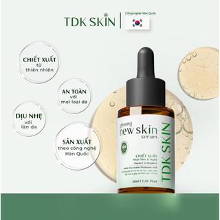 Serum ngừa sẹo rỗ đào thải tận gốc mụn GINSENG NEW SKIN 30ml giúp giảm thâm, mờ, lồi, lõm sẹo  - TDK SKIN
