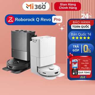 Robot hút bụi lau nhà roborock q revo pro - trắng/đen - bản quốc tế - bảo hành 24 tháng