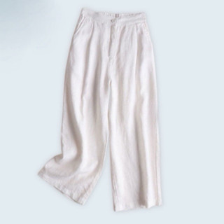 Quần ống rộng suông đũi dáng dài_N009