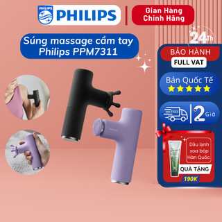 Máy Massage Cầm Tay PHILIPS 7311 - 5 Cấp Độ Massage - 2 Đầu Thay Thế