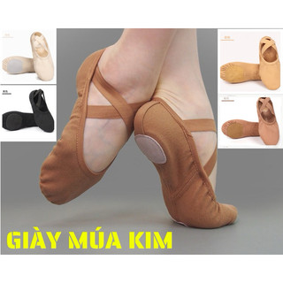 GIÀY MÚA  THUN MỀM_Giày Múa Chuyên Nghiệp / Co Giãn cực tốt - Chỉ may 2 đường chắc chắn - Dế da bò / HÀNG CAO CẤP