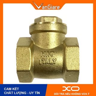 Van nước 1 chiều lá lật đồng thau ITALY phi 21 27 34 42