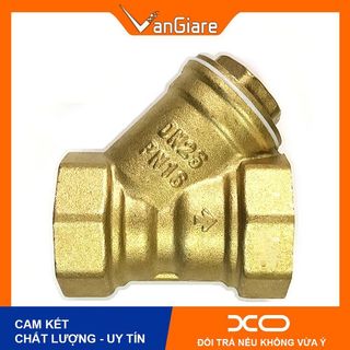 Van y lọc (lọc rác ống nước) đồng thau ren 21 27 34 42 49