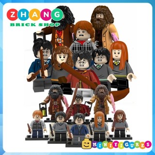 Đồ chơi Xếp hình gồm Ron Weasley - Susan Bones - Harry Potter - Hermione Granger - Hagrid Minifigures POGO PG8161