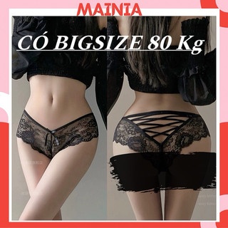 Quần Lót Ren Nữ Xuyên Thấu Đan Dây Sau Sexy Quyến Rũ Cao Cấp Mainia Shop