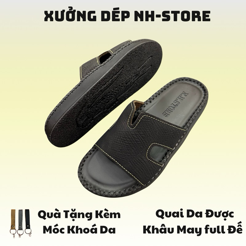 Dép nam Doctor Da.Chữ K và được khâu may chỉ rất chắc chắn và cao cấp Nhung DéP Cao Su Sandal Đế Bằng