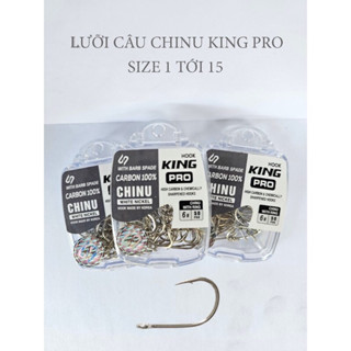 Lưỡi Câu Cá Cao Cấp Mạ Crom CHINU KING PRO -siêu khỏe chống han rỉ Cực Tốt -from lưỡi vênh giúp đóng cá ,giữ cá cực tốt