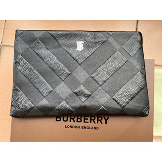 Ví cầm tay Burberry da thật