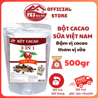Bột cacao sữa tiện lợi việt nam yeswinwin gói 500g đậm vị cacao thơm vị sữa cid500