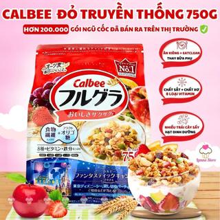 【DATE MỚI NHẤT】Ngũ cốc Calbee Đỏ Ăn Kiêng Giảm Cân Nhật Bản Mix Sữa Chua Trái Cây Granola Ăn Sáng 750G - Lanna Store