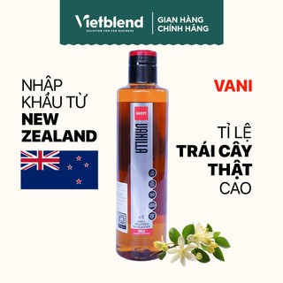 Syrup shott vị vani chai 1 lít