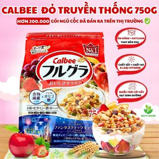 【DATE MỚI NHẤT Ngũ cốc Calbee Đỏ Ăn Kiêng Giảm Cân Nhật Bản Mix Sữa Chua Trái Cây Granola Ăn Sáng Dinh Dưỡng - 800G