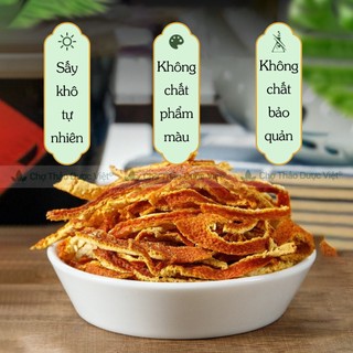 Trần bì khô 1kg, vỏ cam, quýt sấy thơm, thái lát mỏng, dùng pha trà, nấu siro, hỗ trợ giảm ho