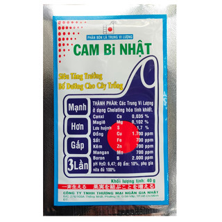 Phân bón lá bổ sung trung vi lượng Cam bi nhật  siêu tăng trưởng bổ dưỡngcho cây trồng gói 40g