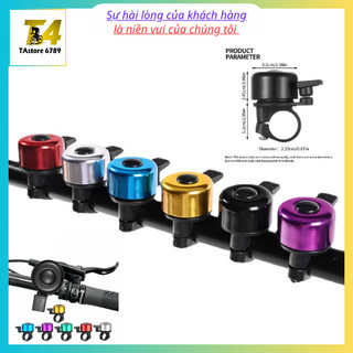 Chuông xe đạp mini đầy màu sắc, âm thanh lớn của chuông xe đạp làm bằng hợp kim nhôm chắc chắn