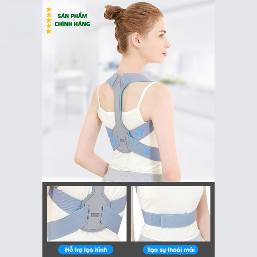 Đai Chống Gù Lưng Nam Nữ Có Nẹp Cho Mọi Lứa Tuổi Cố Định Cột Sống, Điều Chỉnh Tư Thế Hiệu Quả Chính Hãng Forbic