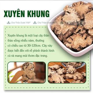Xuyên khung 100g, hàng khô, sạch, thái lát mỏng, không vụn - Chợ Thảo Dược Việt
