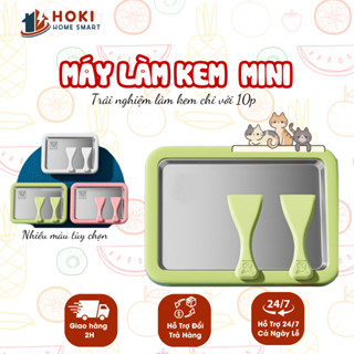 Máy Làm Kem Cuộn Yogurt Mini Tại Nhà Bằng Thép Không Gỉ - Khay Làm Kem Tự Trái Cây, Sữa Chua Tiện Dụng Cho Trẻ Em