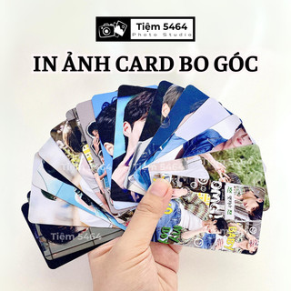 Card bo góc in hình theo yêu cầu combo 10 ảnh ép bóng in hình card IDOL anime hoạt hình theo yêu cầu