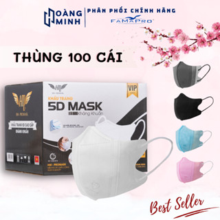 [Combo 100 cái] Khẩu trang 5D HM pro mask 3 lớp kháng khuẩn chống bụi mịn, khẩu trang chống nắng và chống tia UV