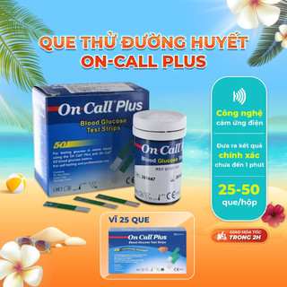 Que thử đường huyết ACON On Call Plus hộp 25 - 50 que