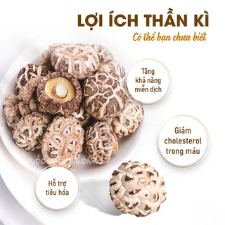 Nấm đông cô khô Nhật Bản 500g, tai nấm to, trắng, thơm ngon, dùng hầm canh, pha trà - Lãn Ông