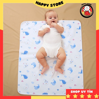 Tấm lót chống thấm cho bé Beeon 4 lớp cao cấp, miếng lót chống thấm cho bé thay tã bỉm size 50x70cm