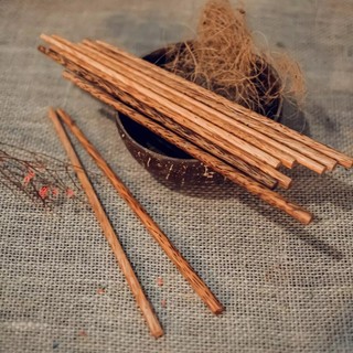Set 10 đũa gỗ Leevan, đũa ăn cơm bằng gỗ tự nhiên
