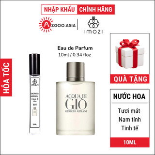 Nước Hoa Nam  Acqua Di Gio IMOZI Giorgio Armani Nước Hoa Giò Trắng Nam Tính Tươi Mát Chiết 10ML