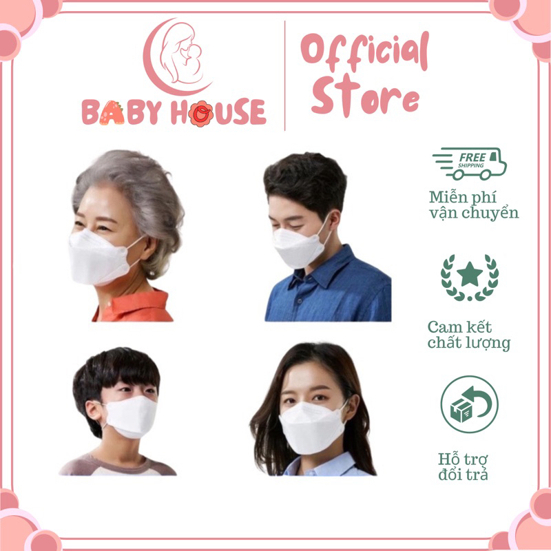 Gói 10 chiếc khẩu trang kf94 4 lớp