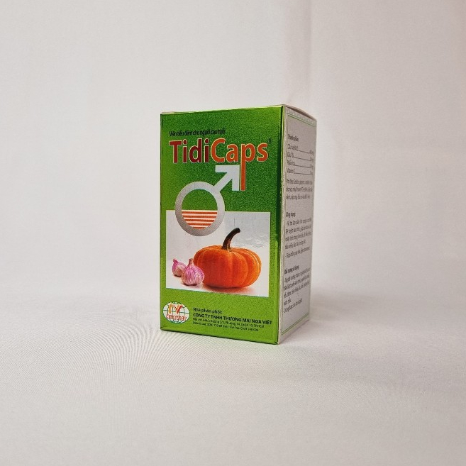 Tiều Đêm TidiCaps PharViEmart Hỗ Trợ Giảm Tiểu Nhiều Lần, Tiểu Đêm Tiểu Són hộp 100 viên