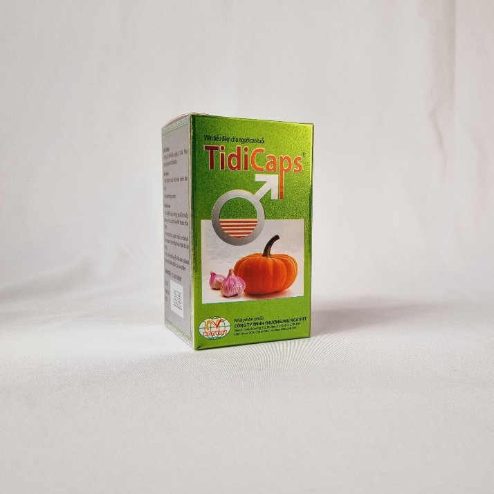 Tiều Đêm TidiCaps PharViEmart Hỗ Trợ Giảm Tiểu Nhiều Lần, Tiểu Đêm Tiểu Són hộp 100 viên