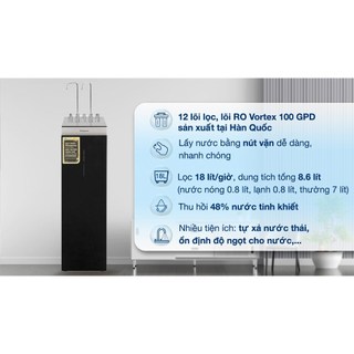 Máy lọc nước RO nóng nguội lạnh Hydrogen Kangaroo KG12A6 12 lõi 2024