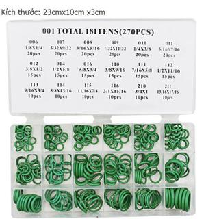 Hộp gioăng sim cao su, ron cao su thủy lực 225 món - 270 món