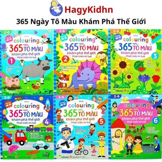 Đồ chơi colouring 365 ngày khám phá thế giới hagykidhn giúp bé khám phá thế giới phát triển trí tuệ