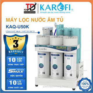 Máy Lọc Nước Karofi U50k, 10 Lõi Lọc Bù Khoáng Hydrogen Để Gầm Nhỏ Gọn, Bảo Hành Chính Hãng 3 Năm