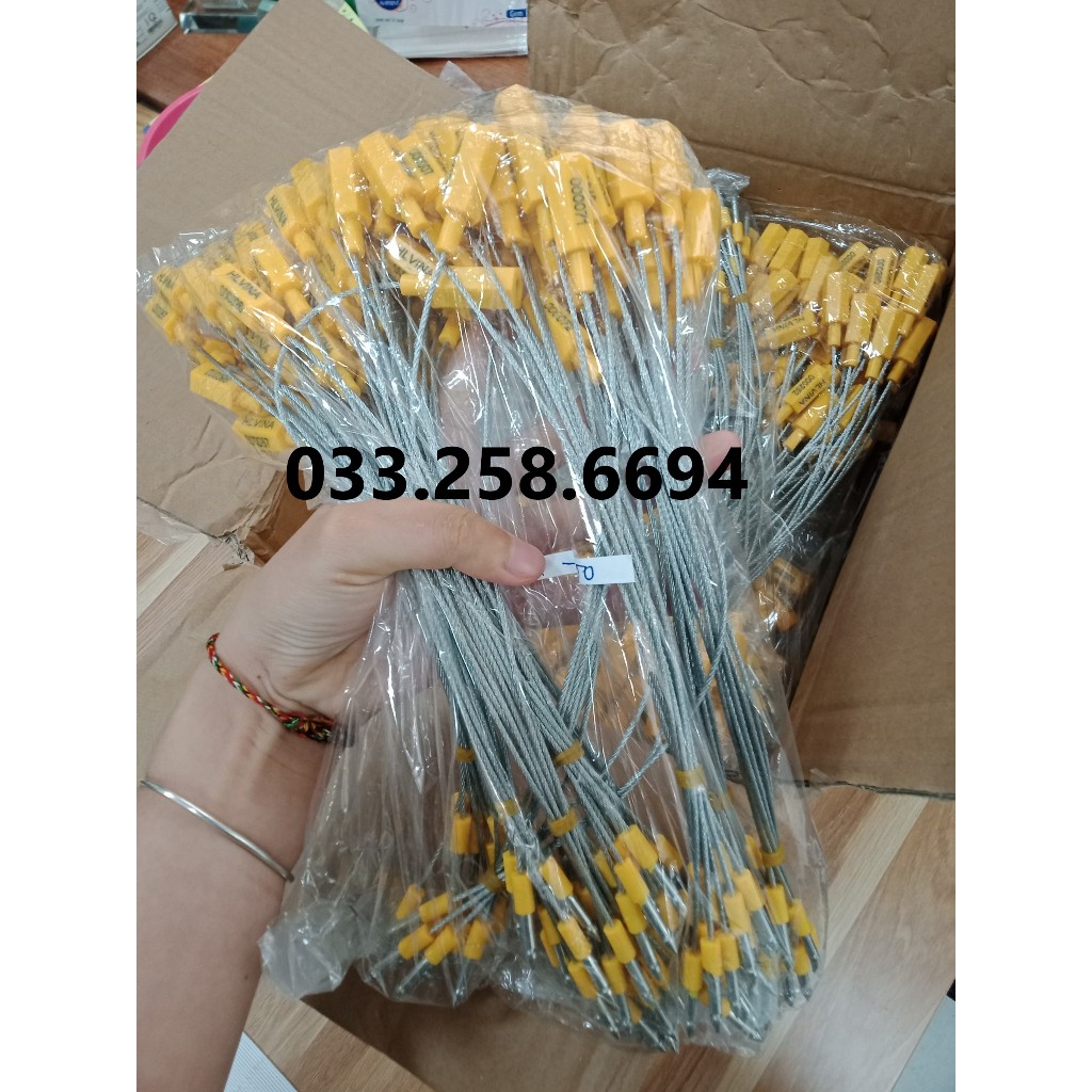 Kẹp chì dây niêm phong container có seri
