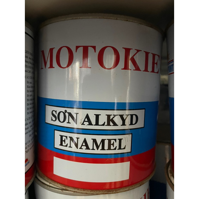 sơn alkyd motokieu chính hãng màu trắng