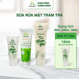 Sữa Rửa Mặt Tinh Chất Tràm Trà MALOBY Giúp Da Sạch Khỏe Sáng Hồng Phù Hợp Cho Mọi Loại Da 30ml, 120ml và 150ml